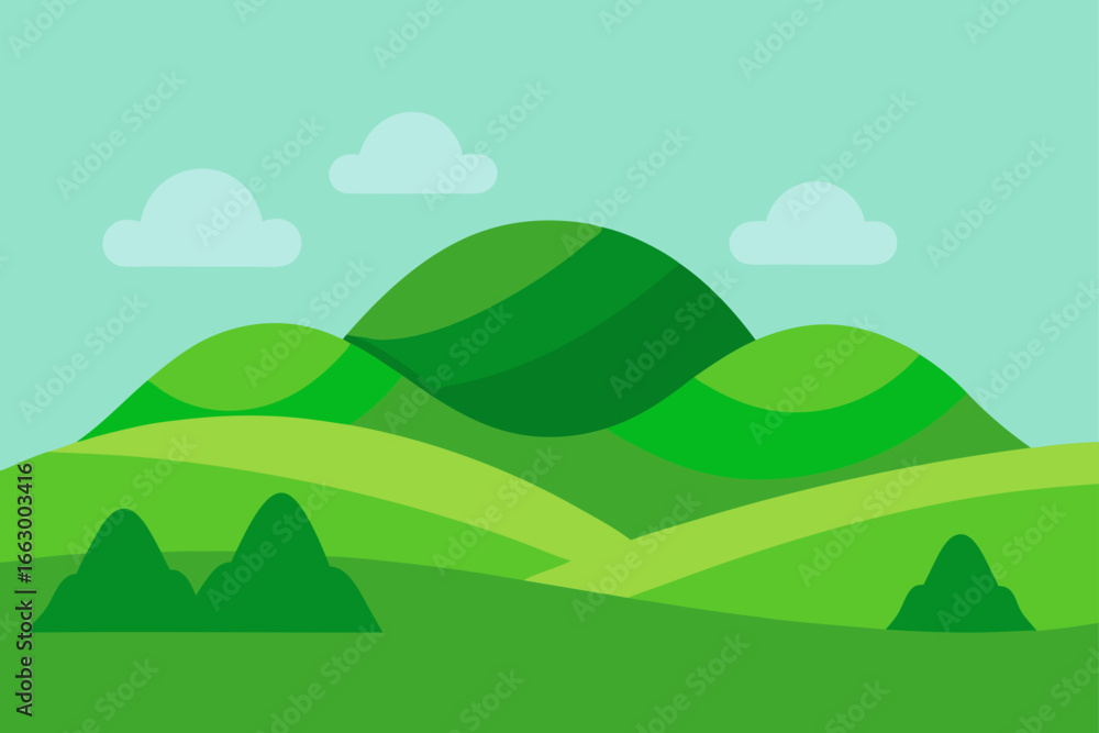 Fototapeta premium mountain landscape vector illustration