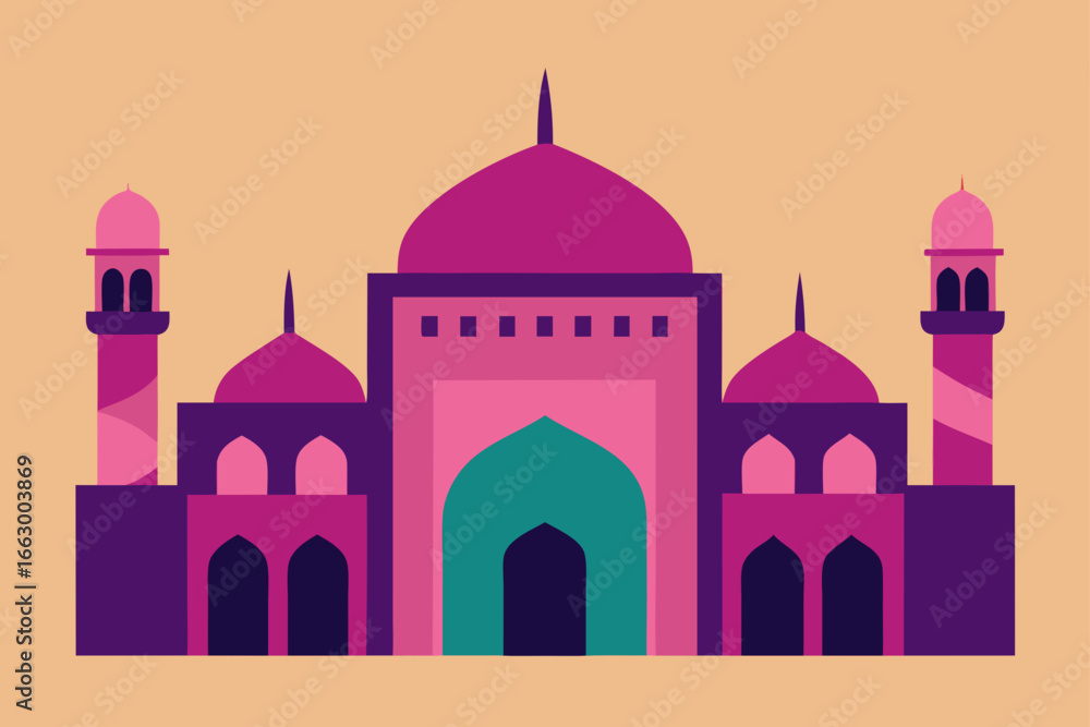 Fototapeta premium taj mahal vector