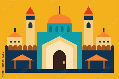 taj mahal vector