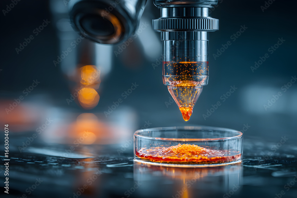 custom made wallpaper toronto digitalBiotech drug discovery concept in bio pharma startup using AI and molecule screening