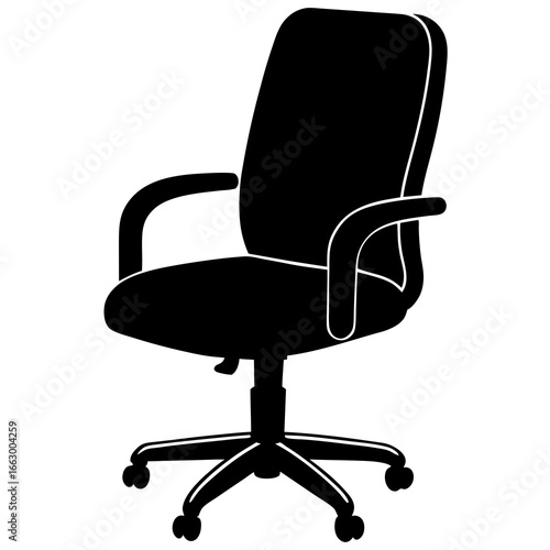 office chair isolated on white