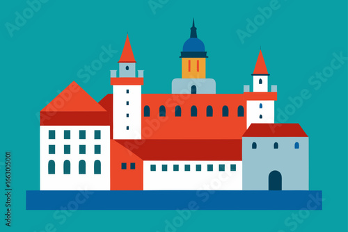 castle in the city
