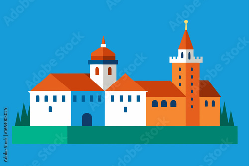 castle in the city