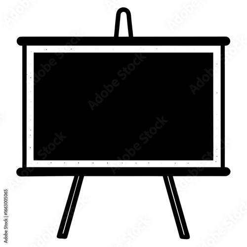 blank blackboard isolated on white