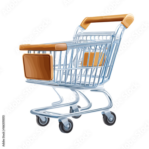 A shopping cart illustration.