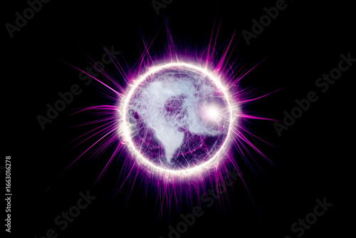 stars, explosion of sparks, electric flower, blot of light