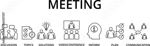 A meeting is when two or more people come together to discuss one or more topics, often in a formal or business setting, but meetings also occur in a variety of other environments