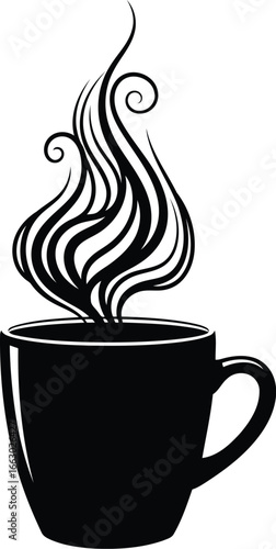 Mug with cinnamon stick for a cozy winter drink