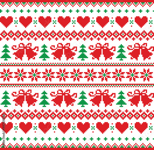 christmas seamless pattern Christmas Pattern Background Illustration, Download Christmas Wallpaper, High Resolution Sewing Patterns for Decoration, Fabric Patterns, Clothing, Embroidery, Printing,

