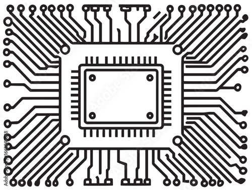 Clean Professional Representation of Arduino Board Stock Vector Illustration