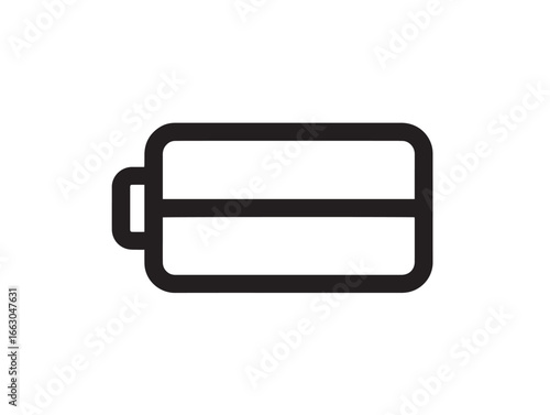 Battery Management System BMS Icon Smart Power Line Illustration