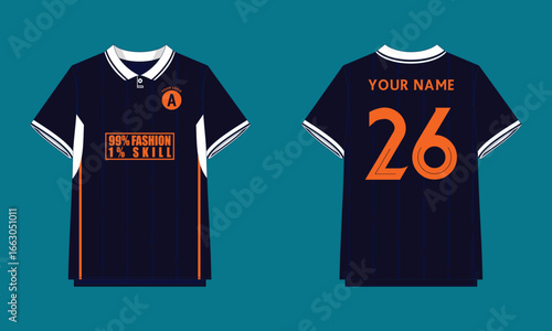 sports jersey design in a modern way.