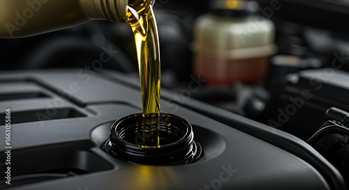 Car Maintenance: Oil Change Close-Up