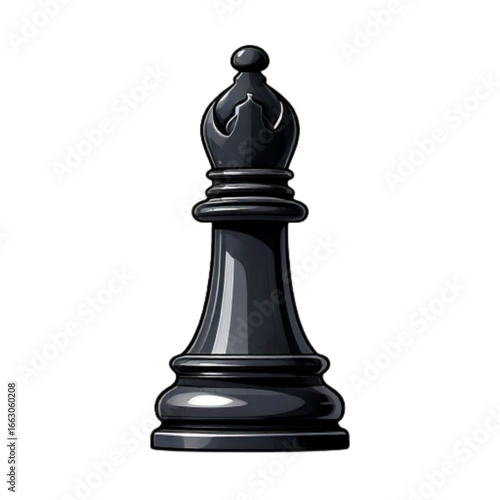  Vector Bishop Chess Piece PNG – Clean Design