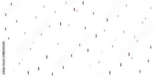A festive and celebratory abstract background with a multitude of scattered, small shapes in brown, creating a playful, dynamic pattern on a clean white background.