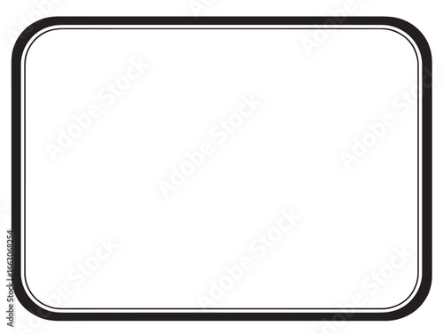 Minimal Artistic Depiction of Modern Digital Photo Frame Icon