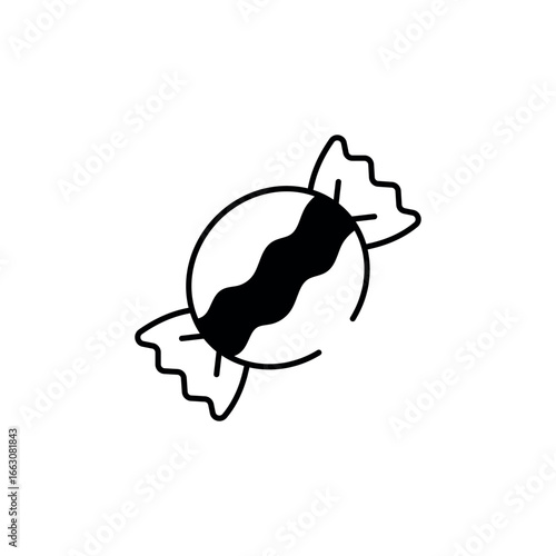 Candy icon design with white background stock illustration
