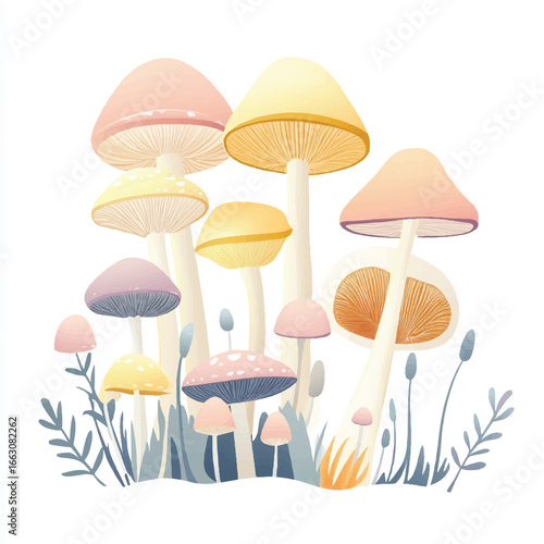 a mushroom forest