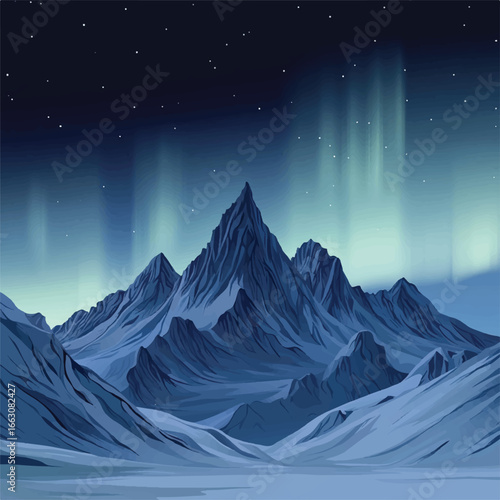 a mystical mountain range
