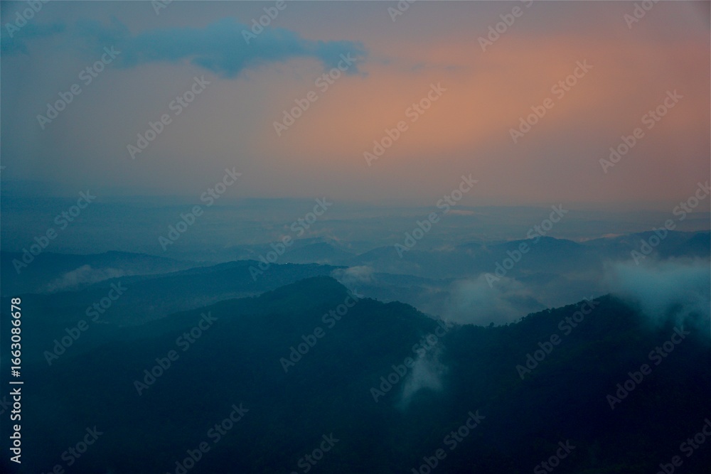Fototapeta premium clouds over the mountains