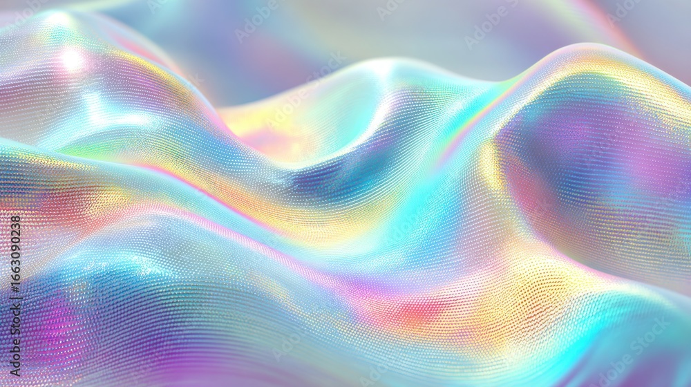 Obraz premium Holographic fabric texture