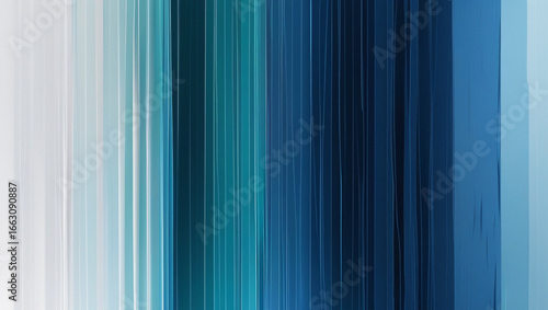 Abstract Blue Teal Gradient Background with Vertical Lines and Light Flow Effect