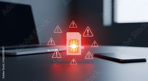 Wallpaper Mural SIM Card Alert: Data Breach Warning Torontodigital.ca