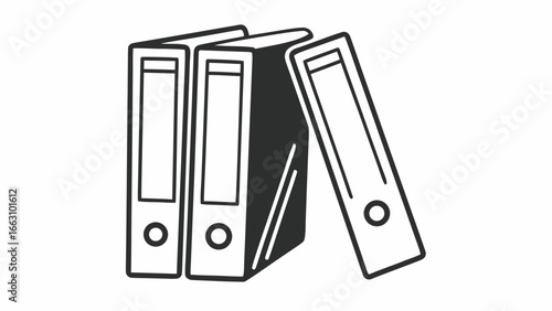 Organized office binders files folders documents paperwork storage archive record keeping system data 100 char