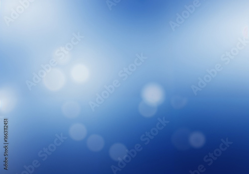Blue bokeh backdrop shows diffused light and blurred spots provides soft look