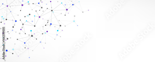 Molecular structure and genetic engineering, molecules DNA, neural network, scientific research. Abstract background for innovation technology, science, healthcare, and medicine