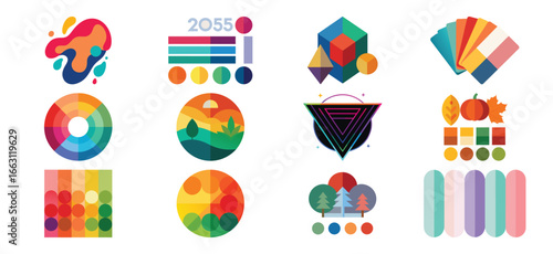 Vibrant Color Palette Inspirations A Collection of Modern and Artistic Designs