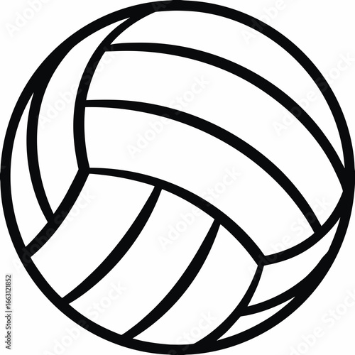 Volleyball ball icon. Sport ball. Ball icon. Vector illustration 