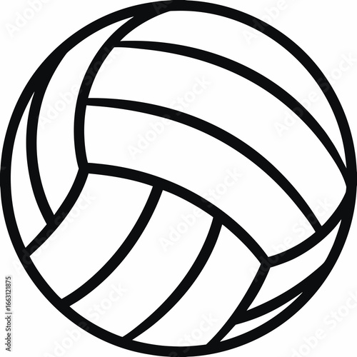 Volleyball ball icon. Sport ball. Ball icon. Vector illustration 