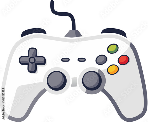 Gamepad icon. Game controller silhouette vector, Video game controller 