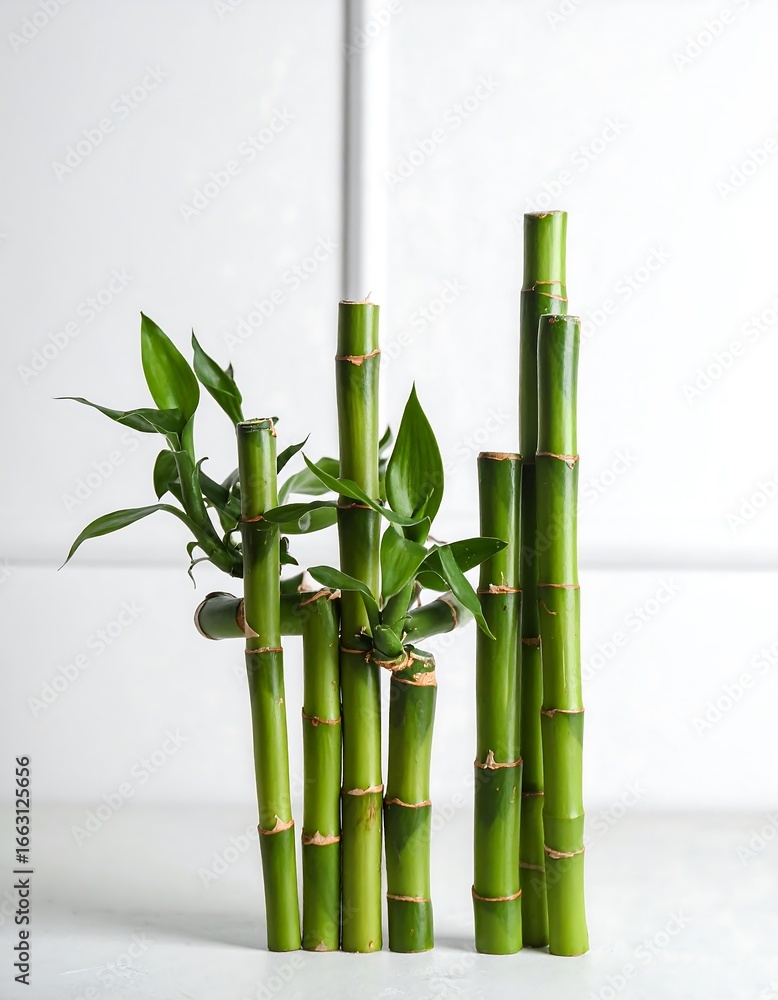 Fototapeta premium Arrangement of bamboo stalks