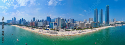 Wallpaper Mural Panorara View Haeundae Beach in Busan Torontodigital.ca