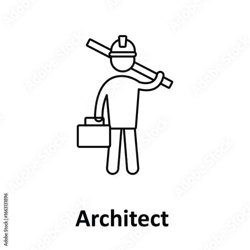 Architect  Vector Icon which can easily modify or edit