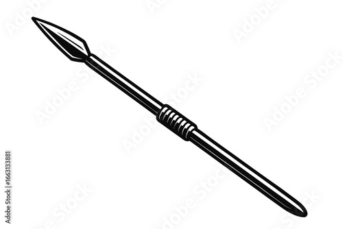 Traditional Ancient Spear - Classic Hunting and Combat Weapon