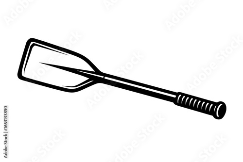 Traditional Canoe Paddle - Essential Equipment for Boating and Water Sports