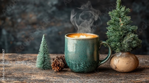 Wallpaper Mural Cozy Christmas Coffee Torontodigital.ca