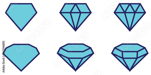 Luxury Crystal, Brilliant Gem, and Precious Stone Illustration	