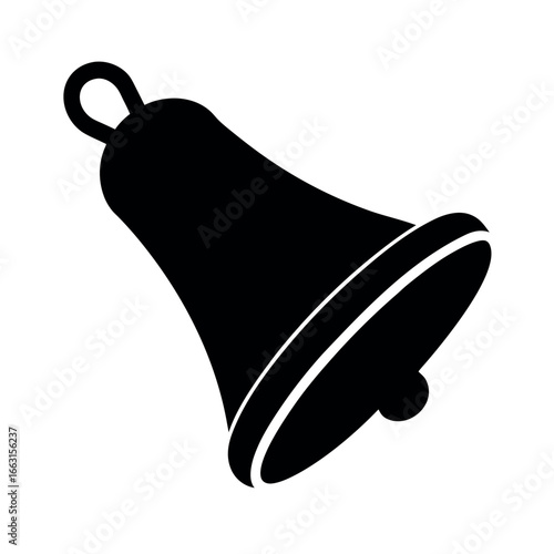 Beautiful handbell instrument for music lovers Vector illustration