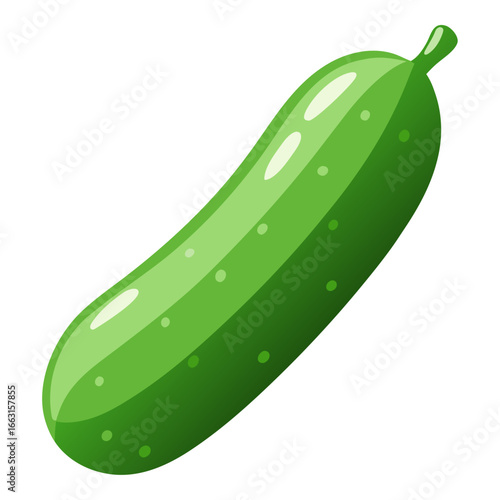 cucumber on white background