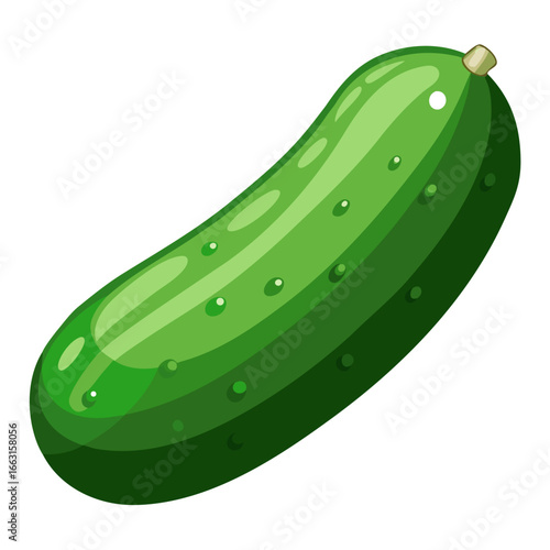 cucumber on a white background