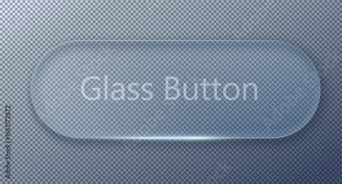 Vector Transparent Glass Buttons. UI UX Glass Screen of Mobile Device. Smartphone Interface Design. Design Elements for Application Phone, Game Menu and Website. Transparent Background