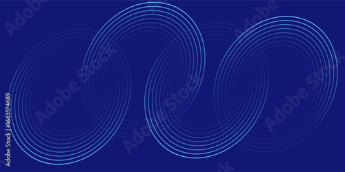 abstract dark background with glowing lines circles