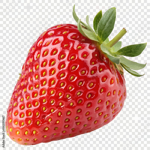 strawberry on white background