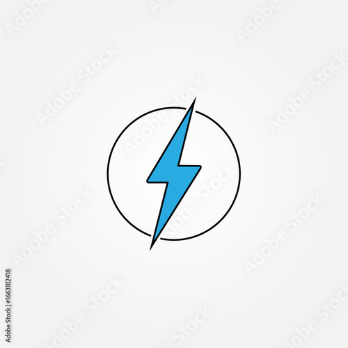 Creative vector illustration of electricity concept. Abstract glowing energy lines, electric power symbol, and technology background. Perfect for science, innovation, voltage. 