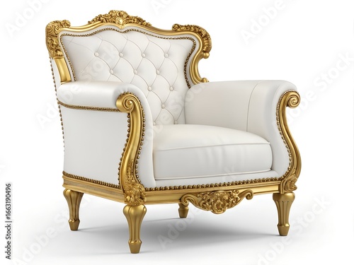 old leather armchair