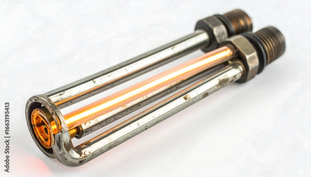 Naklejka premium Metal heating element glowing